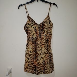 Fashion Nova Cheetah Print Romper